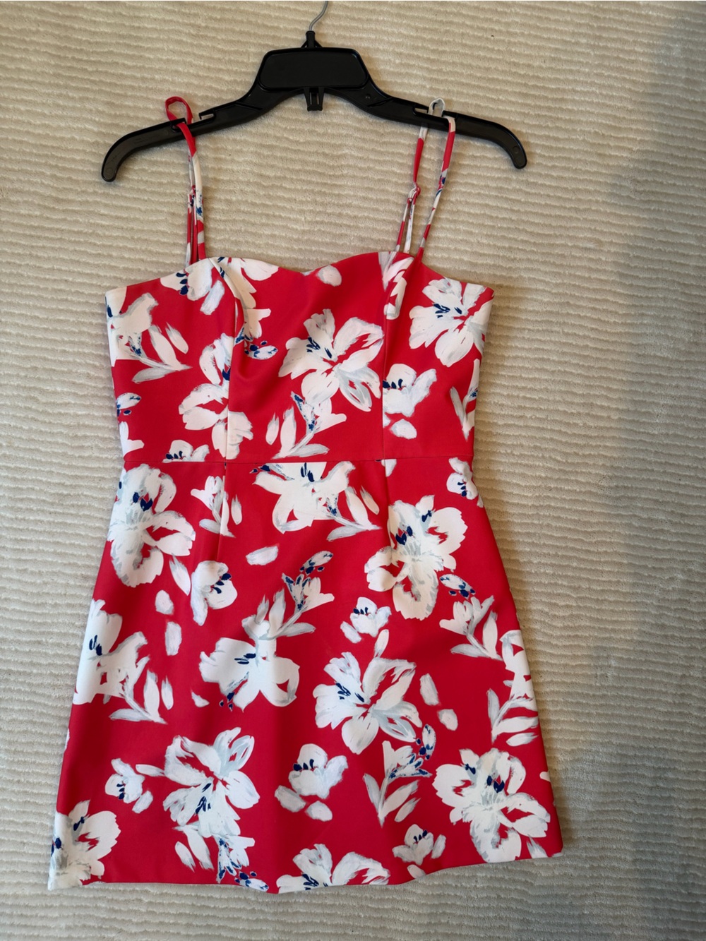 French Connection Red Floral Mini Dress